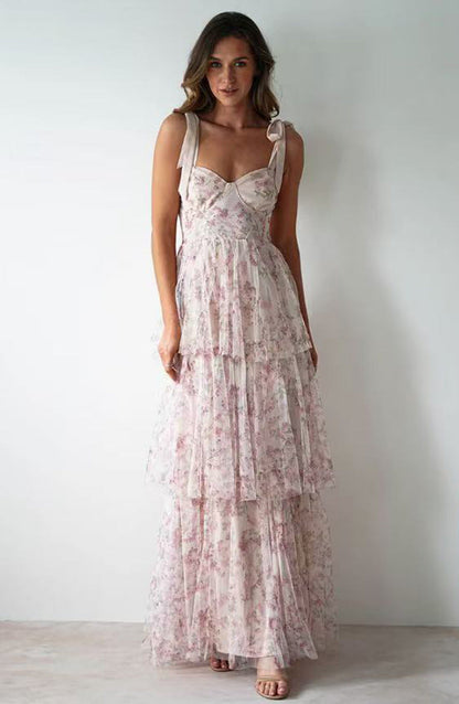 Damen Langärmliges Spitzenkleid Tierprint Norvielle