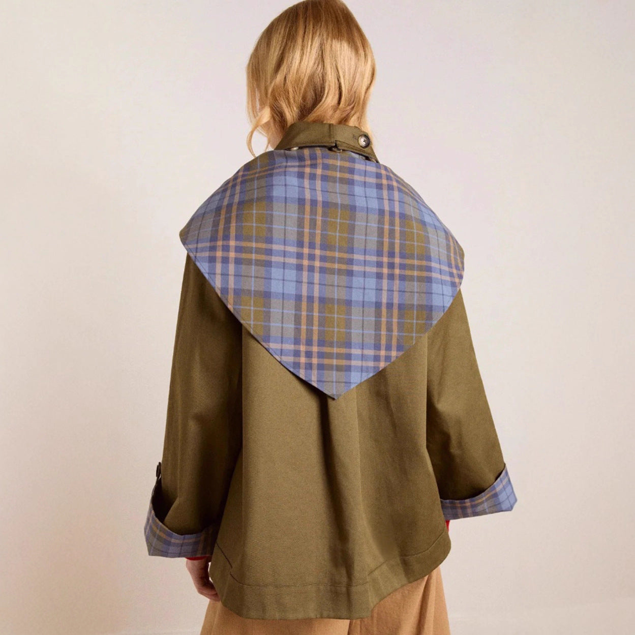 Damen Trenchcoat mit Kragen und Taschen Norvielle