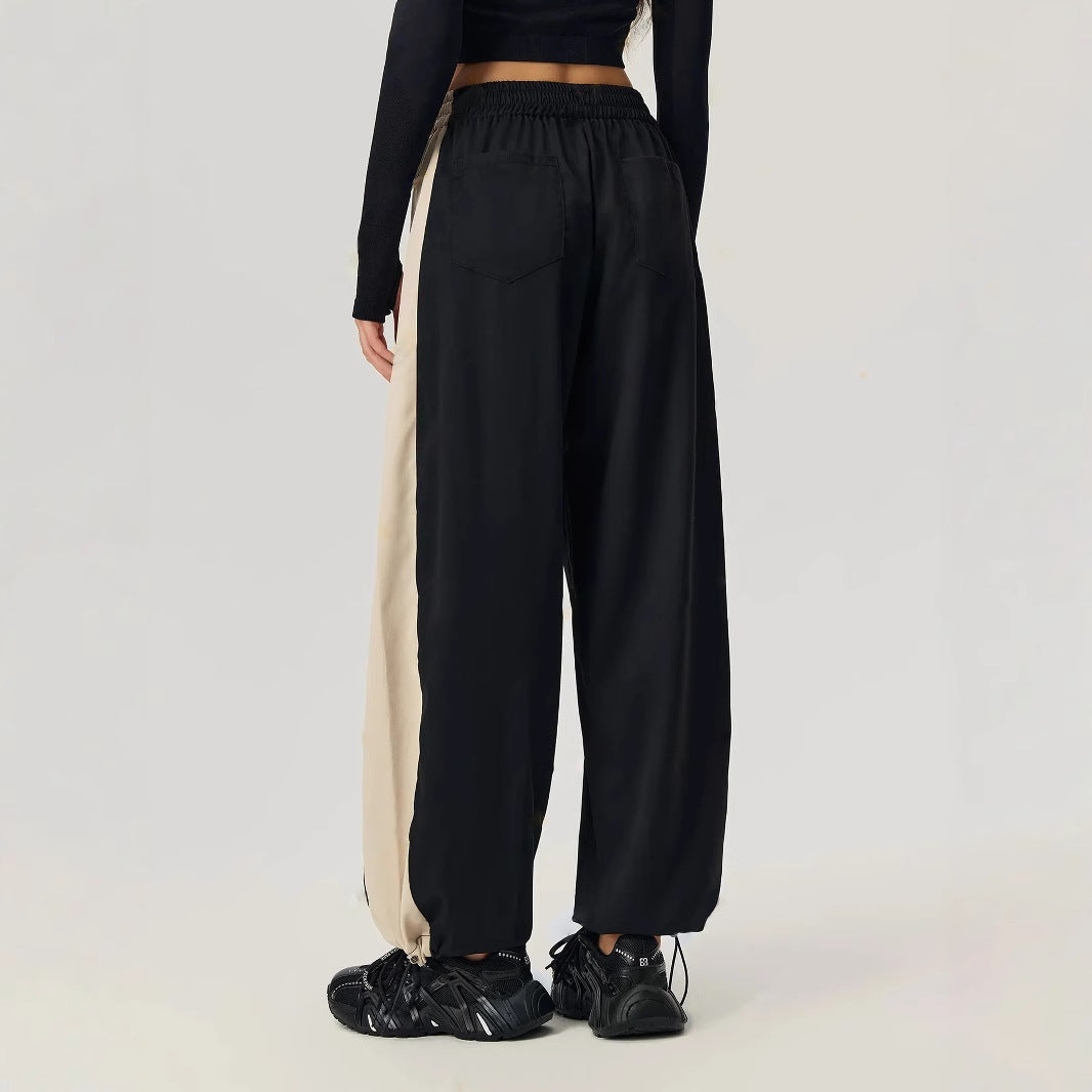 Damen Sportfreizeithose Mit Kontraststreifen