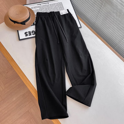 Damen Chino-Hose Elastischer Bund Beige