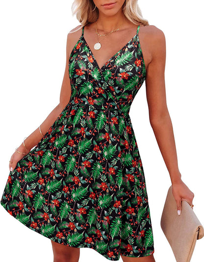 Damen Wickelkleid Zartes Jersey Verstellbare Träger Norvielle