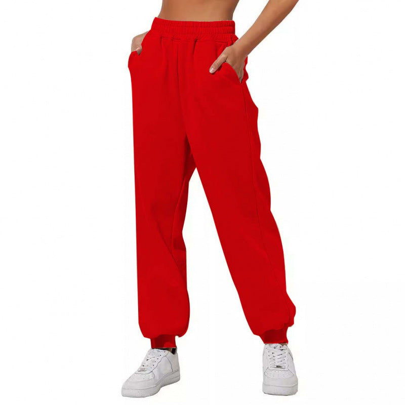 Damen Jogginghose Elastischer Bund Eingrifftaschen Norvielle