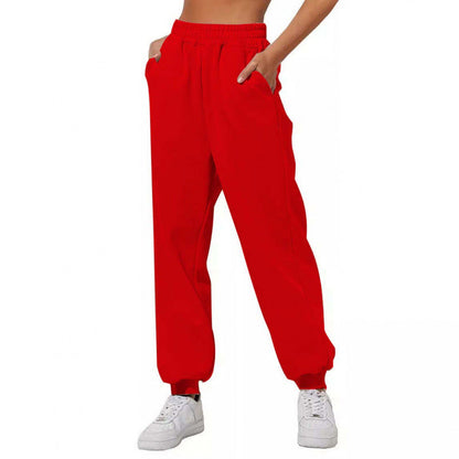 Damen Jogginghose Elastischer Bund Eingrifftaschen Norvielle