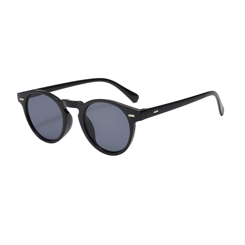 Herren Runde Sonnenbrille Polarisiert UV-Schutz