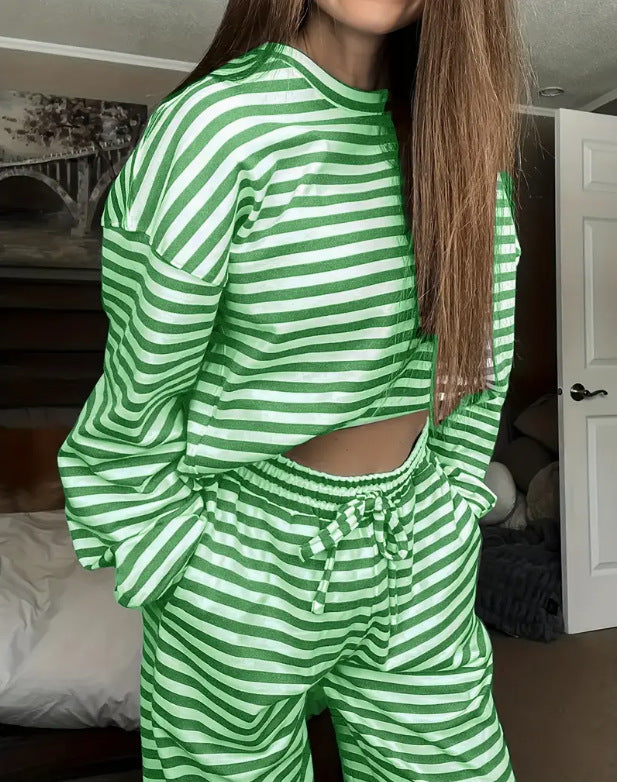 Damen Freizeit-Set Gestreift Norvielle