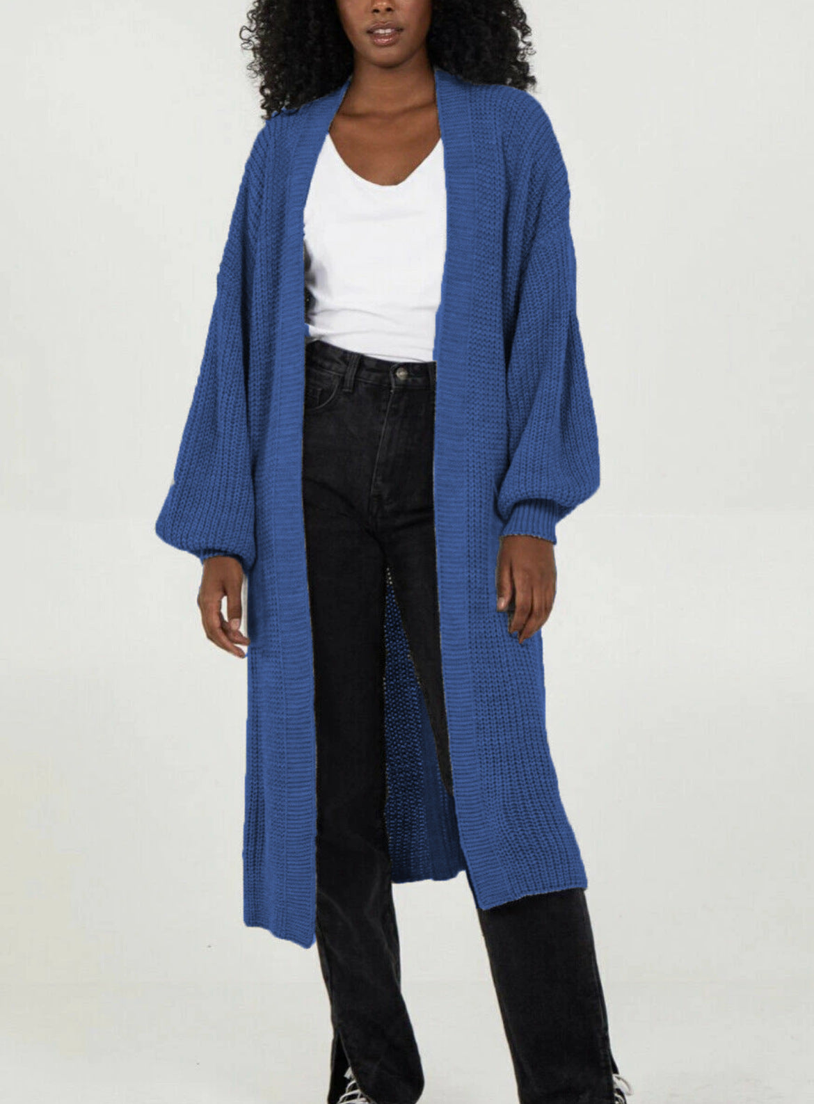 Damen Oversized Strickmantel Lässig Norvielle