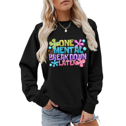 Damen Sweatshirt Kreativer Aufdruck Norvielle