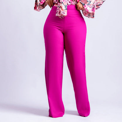 Damen High-Waist-Hosen Norvielle Elegantes Design