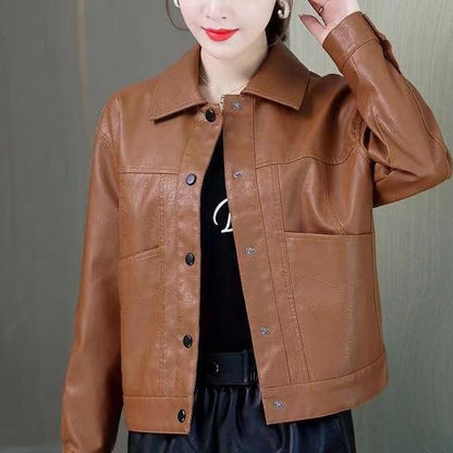 Damen Lederjacke Biker-Stil