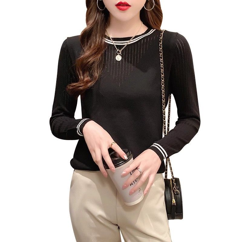 Damen Longsleeve-Shirt Streifenmuster Norvielle
