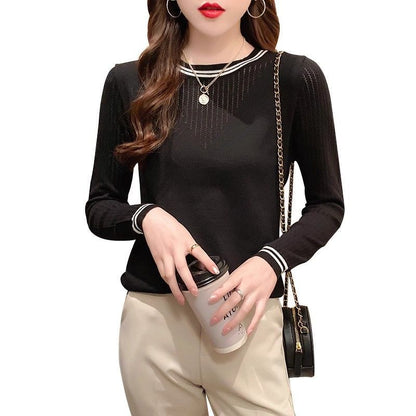 Damen Longsleeve-Shirt Streifenmuster Norvielle
