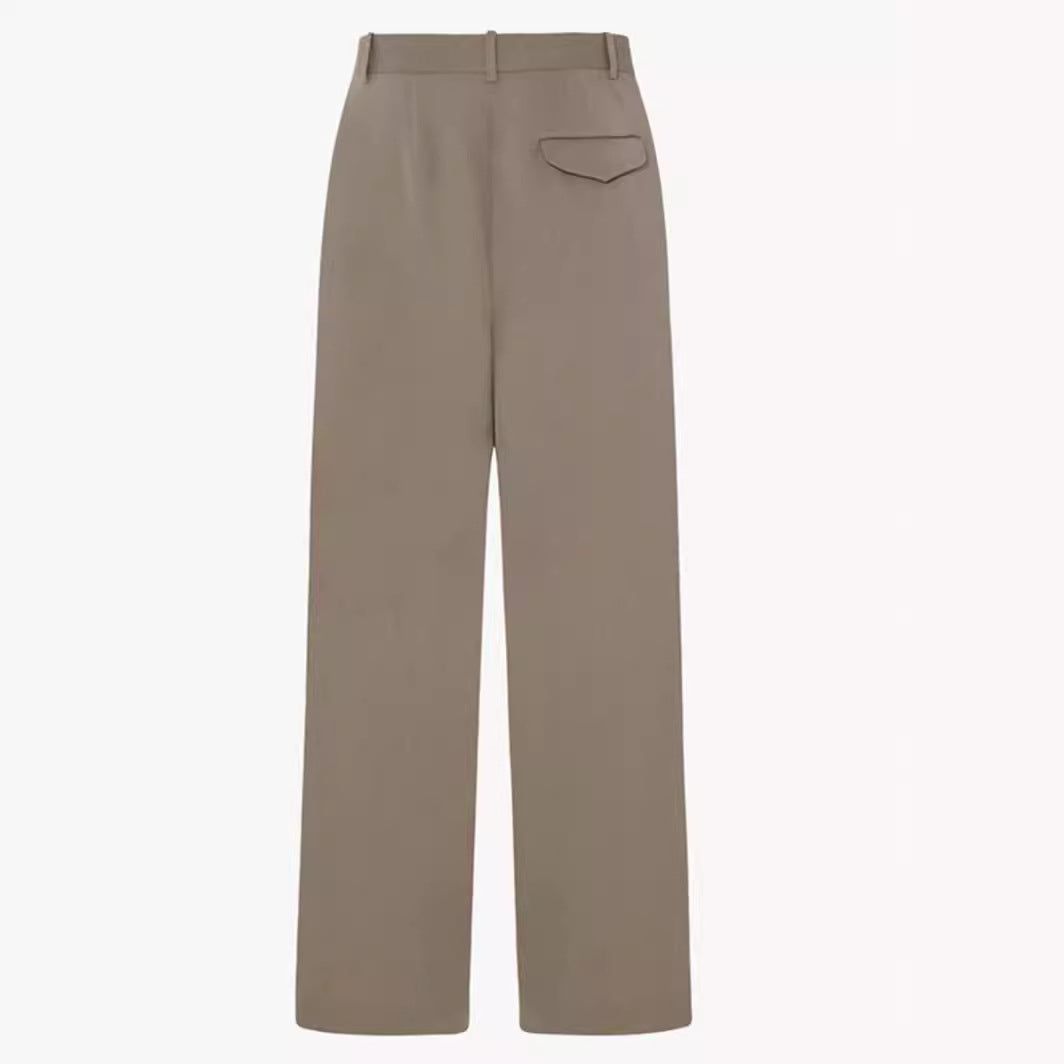 Damen Weite Stoffhose Elegantes Design