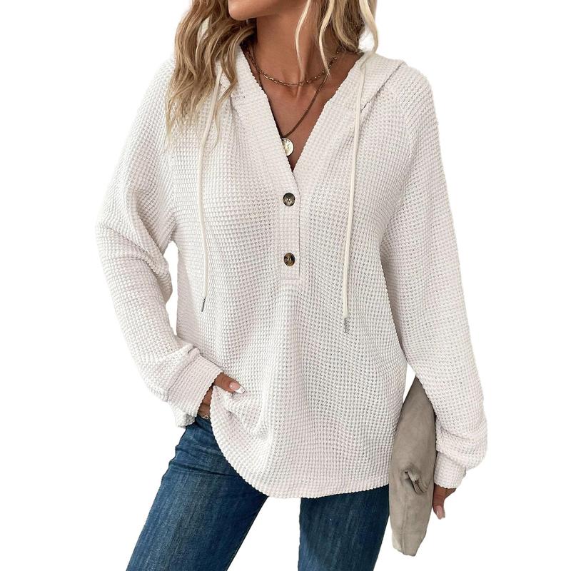 Damen Kapuzenpullover Langarm Norvielle Schwarz - Norvielle