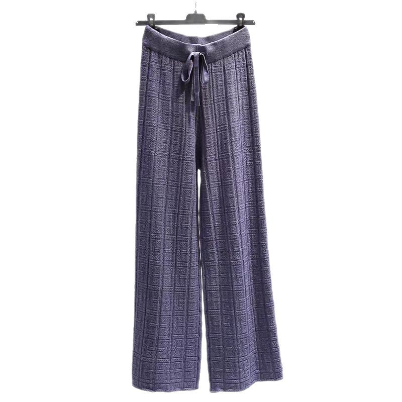 Damen Palazzo-Hose Hochtaillen-Seitengürtel Norvielle