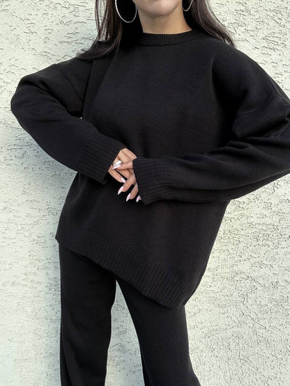 Damen Strickpullover Weites Design Norvielle