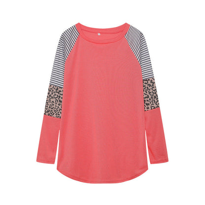Damen Langarmshirt Tiermuster Streifen Norvielle