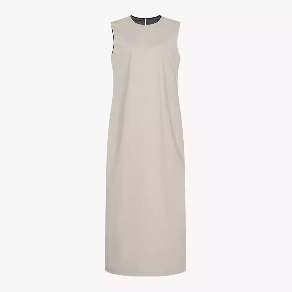 Damen Maxikleid Fließend V-Ausschnitt Norvielle