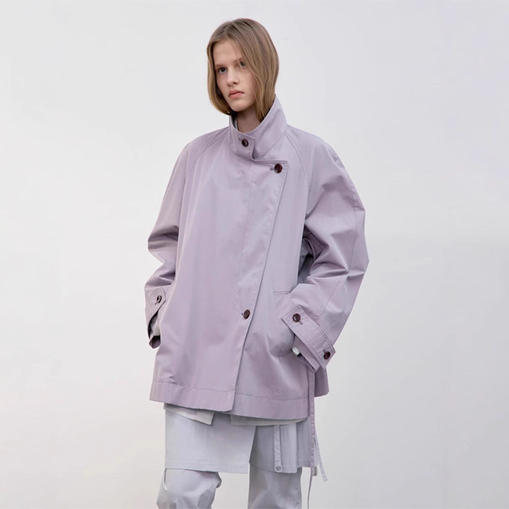 Damen Übergangsjacke Asymmetrischer Schnitt Norvielle - Norvielle