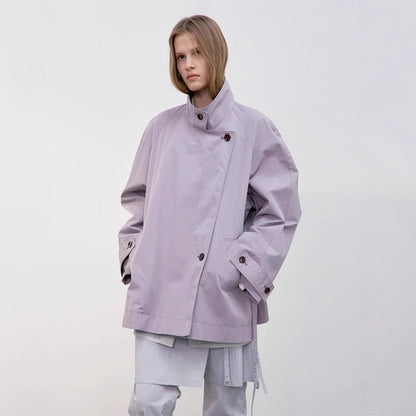 Damen Übergangsjacke Asymmetrischer Schnitt Norvielle - Norvielle
