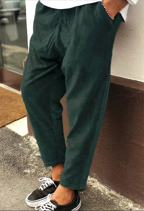 Herren Hose Knöchellang Mit Gummibund