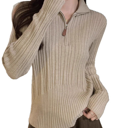 Damen Sweatshirt Stehkragen Norvielle
