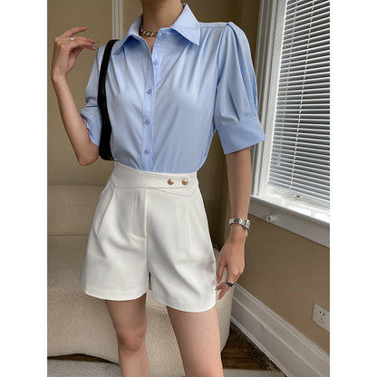 Damen Bluse Puffärmel Norvielle Elegantes Design