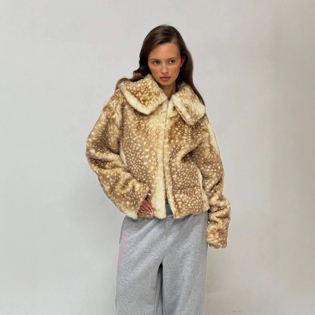 Damen Kunstfelljacke Modisch Norvielle