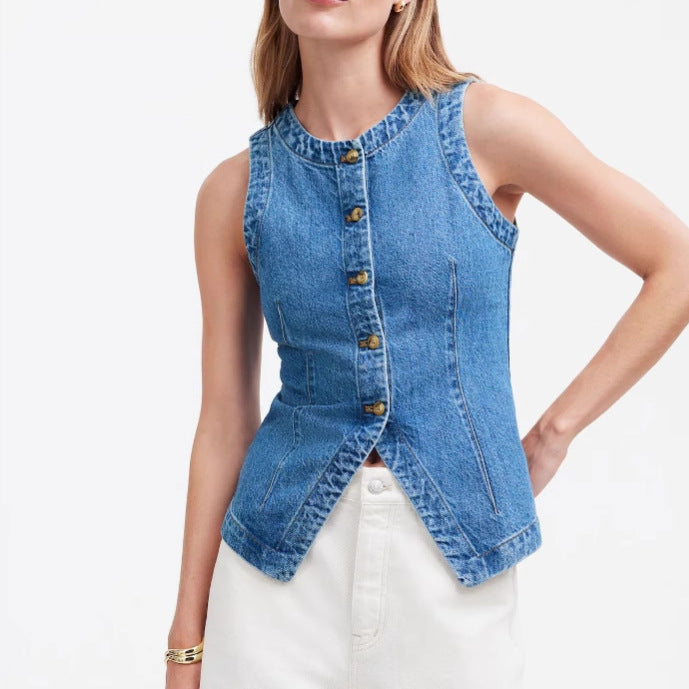 Damen Denimweste Norvielle - Norvielle