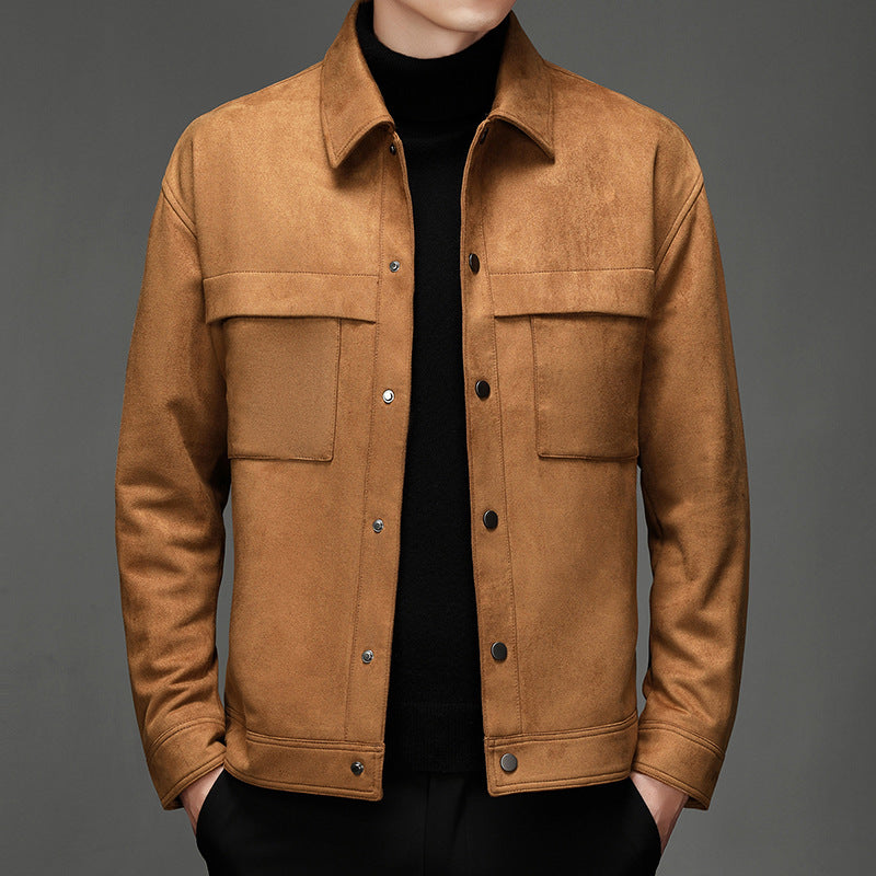 Norvielle Herren Wildlederjacke Elegantes Design