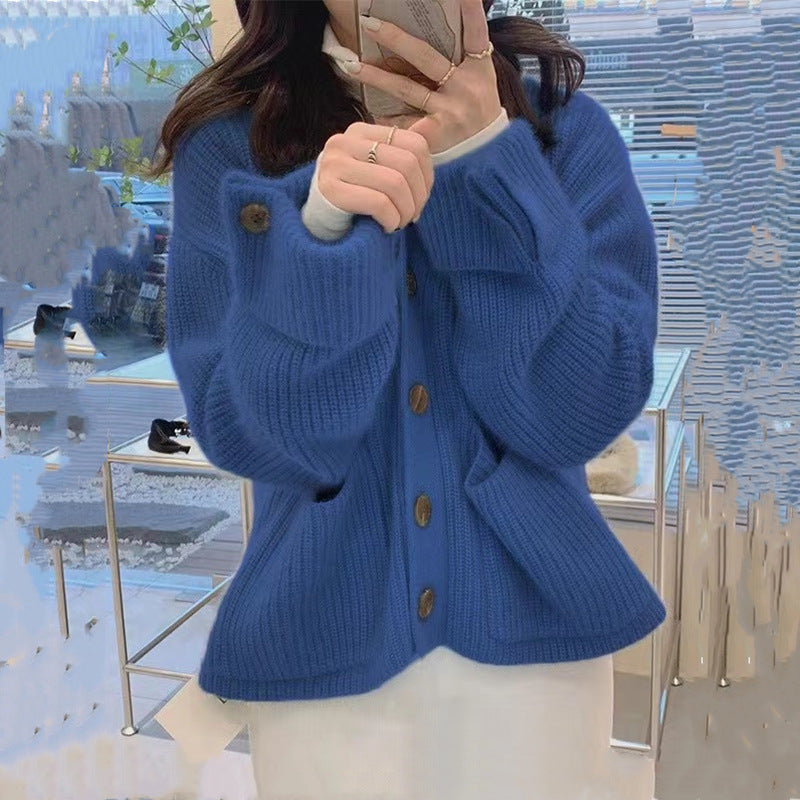 Damen Grobstrickcardigan mit Taschen Norvielle → Damen Grobstrick