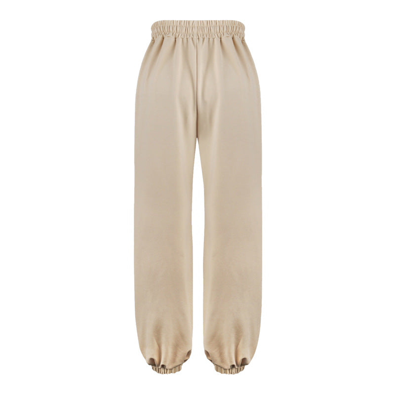 Damen Freizeithose Bunt Blümchen Applikationen