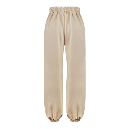 Damen Freizeithose Bunt Blümchen Applikationen
