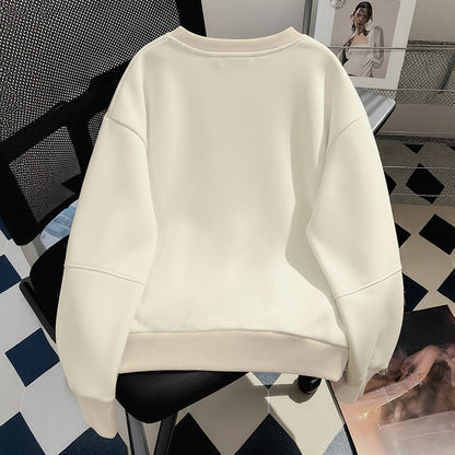 Damen Sweatshirt Schleifenmuster Moderner Schnitt Norvielle