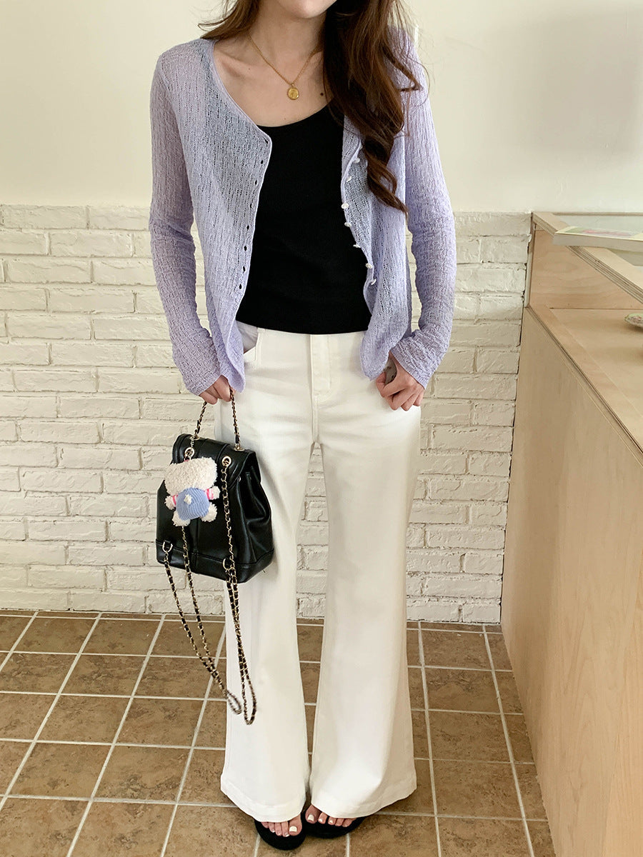 Damen Strickjacke Leicht Norvielle