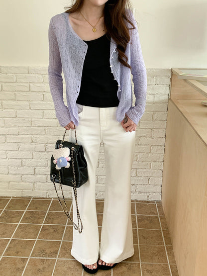 Damen Strickjacke Leicht Norvielle