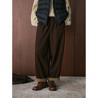 Damen Chino-Hose Hochtailliert Lässiger Schnitt Beige