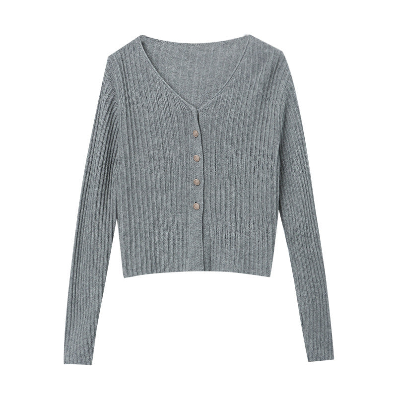 Damen Strickjacke mit Knöpfen Norvielle