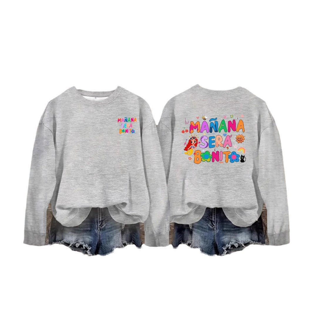 Damen Sweatshirt Verspielter Aufdruck Lässiger Schnitt Norvielle