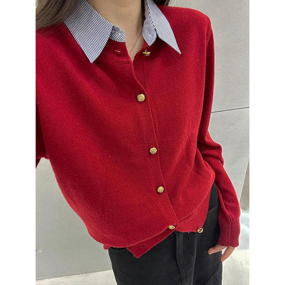 Damen Cardigan mit goldenen Knöpfen Norvielle - Norvielle