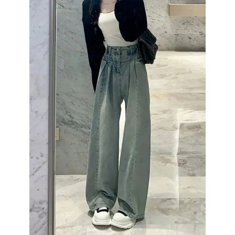 Damen High-Waist Jeans Weit Norvielle - Norvielle