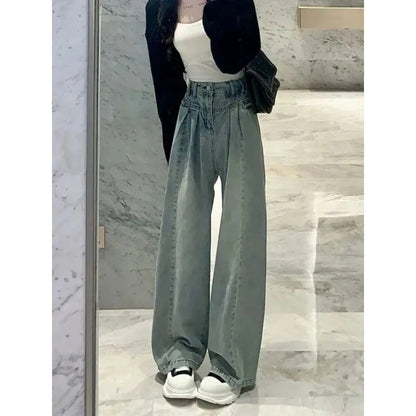 Damen High-Waist Jeans Weit Norvielle - Norvielle