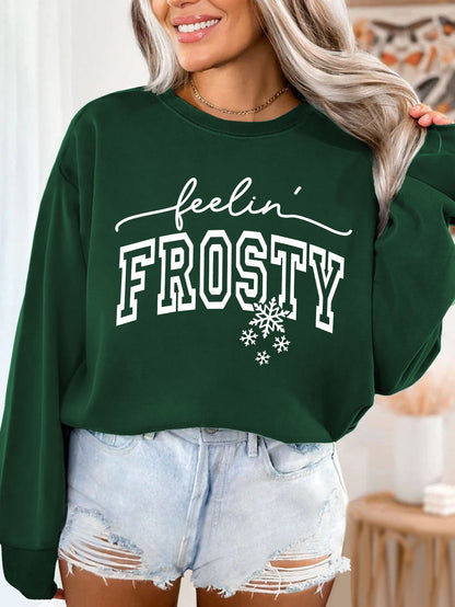 Damen Sweatshirt Grafik-Aufdruck Norvielle