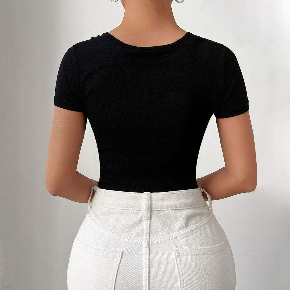 Damen Body Asymmetrischer Schnitt Drapierung Norvielle