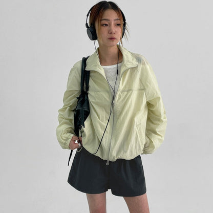 Damen Windjacke Leicht Hohler Kragen Norvielle - Norvielle