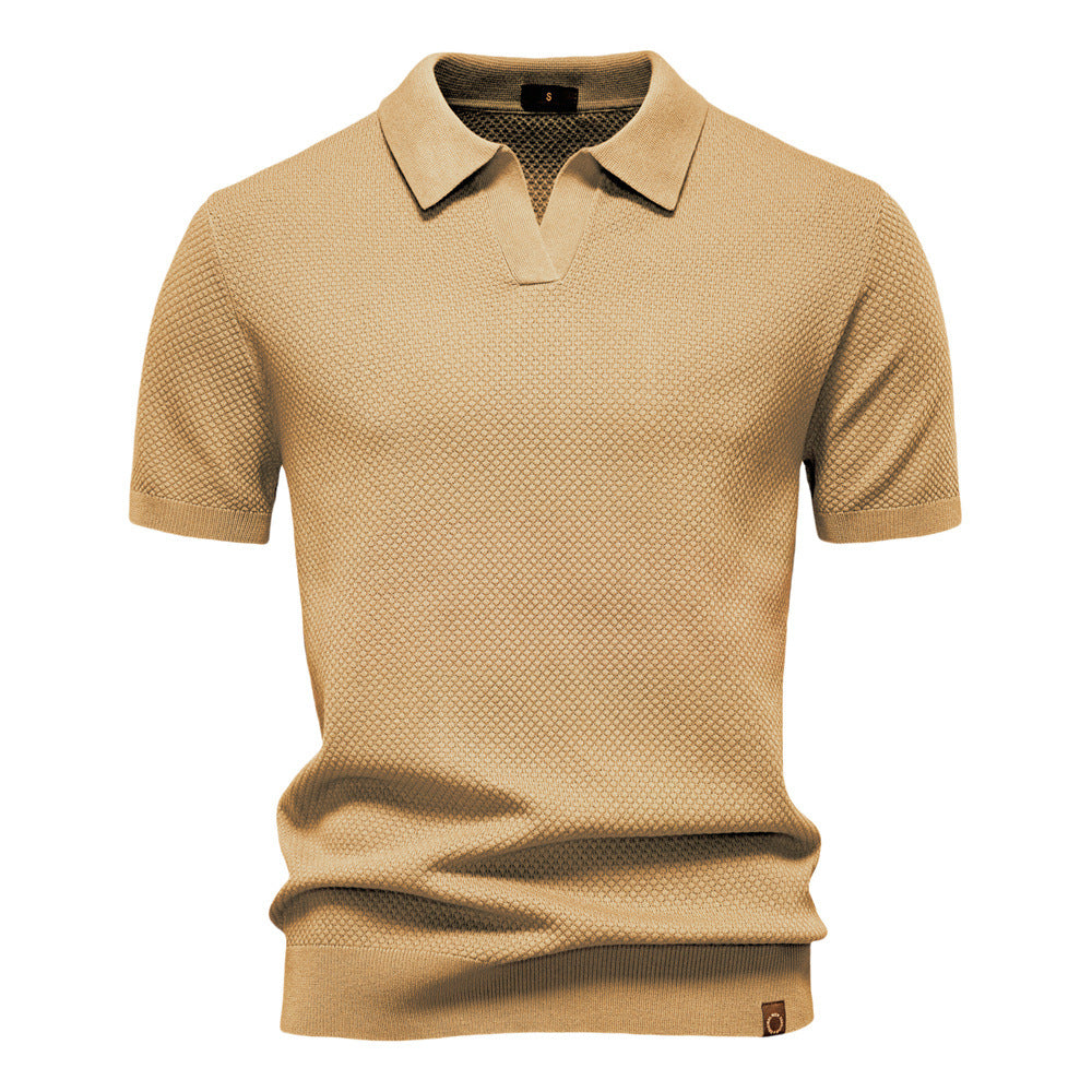 Herren Polo-Shirt Strukturiert