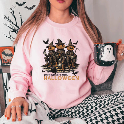 Damen Sweatshirt Halloween-Motiv Baumwolle Gemütlich