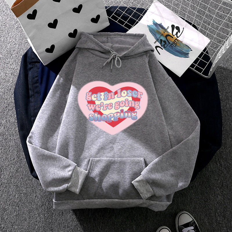 Damen Kapuzenpullover Kuschelig Grafikdesign Norvielle