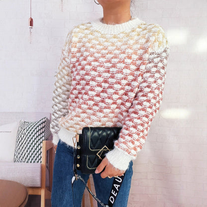 Damen Strickpullover Strukturiertes Muster Weich Norvielle