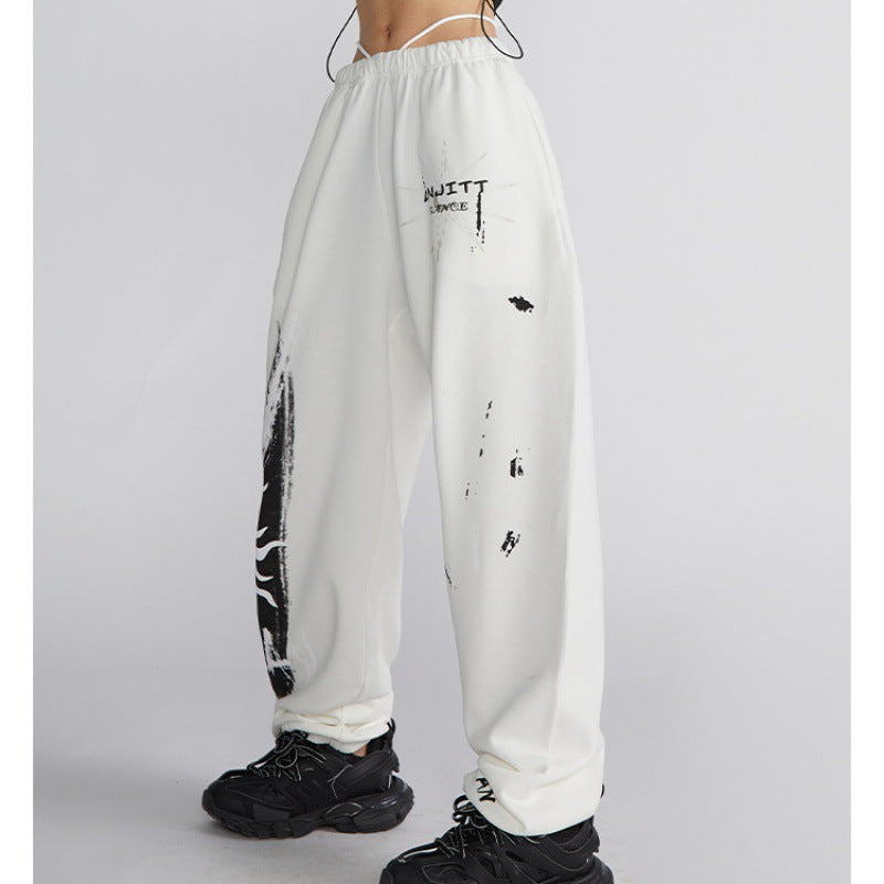Damen Sweatpants Modernes Grafik-Print Norvielle