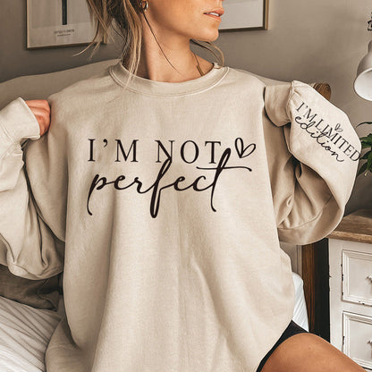 Damen Oversized Sweatshirt Statement-Print Grau
